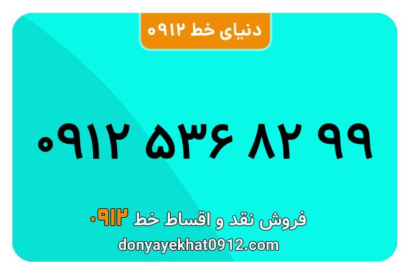 سیم کارت  0912کد   5  کارکرده معمولی  به  شماره  09125368299